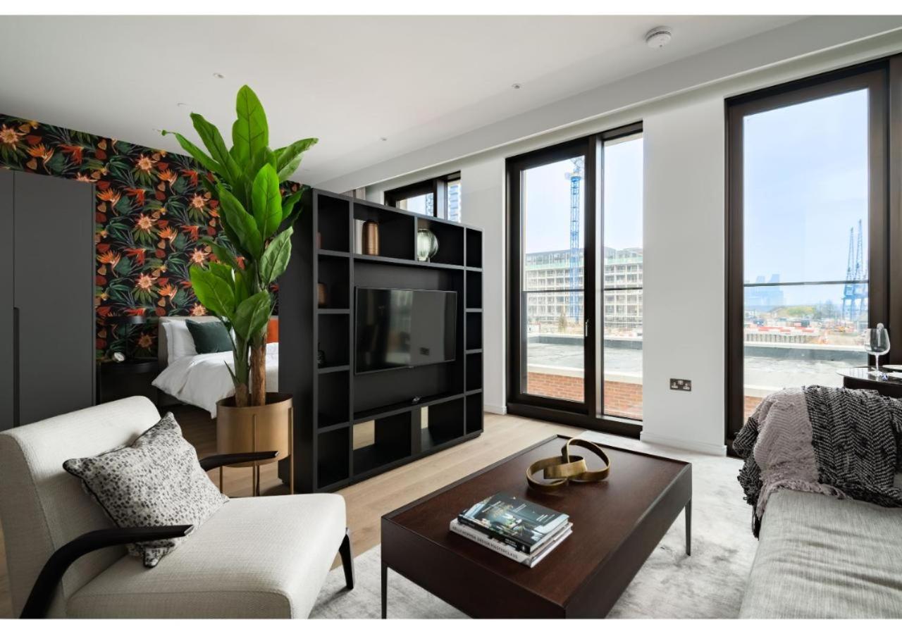 Elegant And Modern Apartments In Canary Wharf Right Next To Thames Londyn Zewnętrze zdjęcie