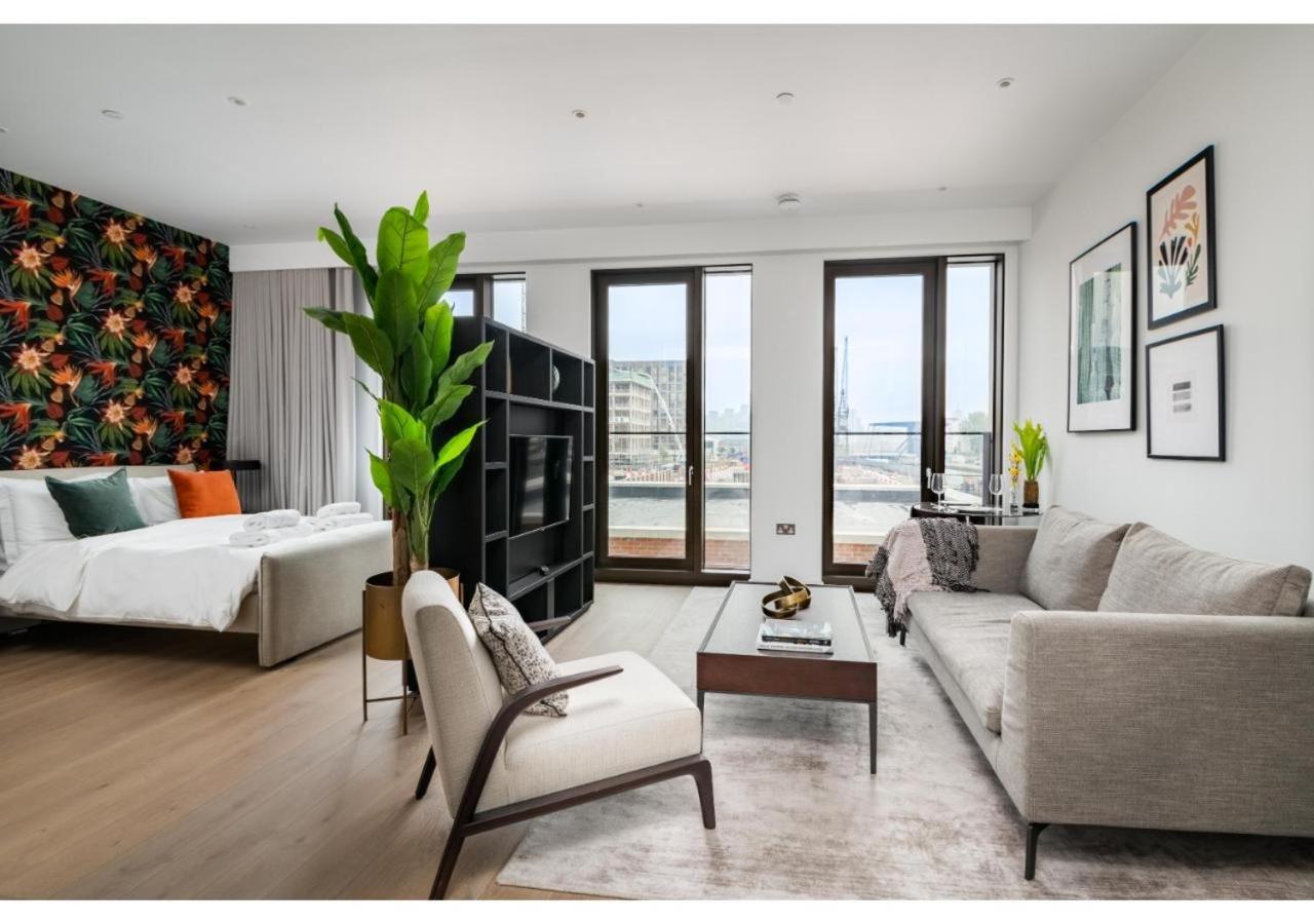 Elegant And Modern Apartments In Canary Wharf Right Next To Thames Londyn Zewnętrze zdjęcie